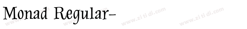 Monad Regular字体转换
